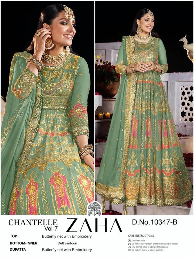 Chantelle Vol 7 A And B By Zaha Pakistani Suits Wholesale Shop In Surat
